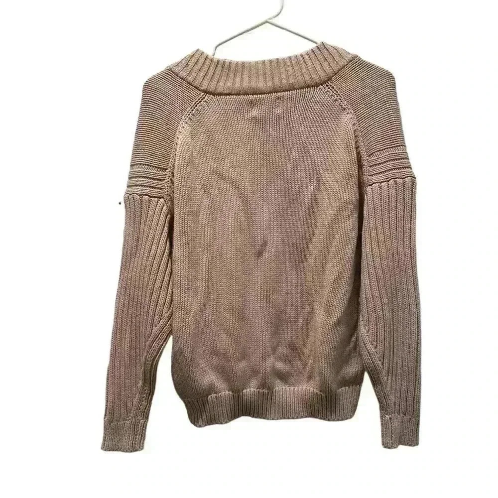 ASOS Design Pullover Pink VNeck Sweater Size Small 4 - Picture 4 of 4